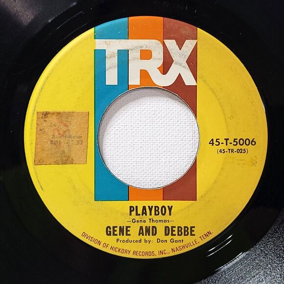 Gene & Debbe 45 Playboy / I'll Come Running on TRX VG Rock - Picture 1 of 2